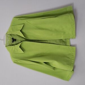 Le Bos Jacket Womens 14W Tailored Lagenlook Blazer Spring Green